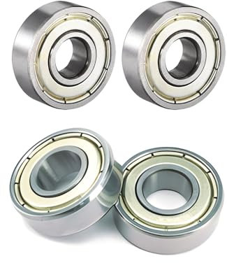 Mini kugellager 4er Set 8mmx22mmx7mm, Kohlenstoffstahl Z1 DE, Rillenkugellager, für Kinderwagen und Fahrradanhänger, Kugellager