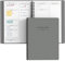 JAYSOO® Tagesplaner,undatierter Terminplaner mit 24 Stunden Zeitplan, To do list usw., 132 Seiten/66 Blatt 155x215mm Soft Cover Coil Tagesplanung für Arbeit, Lernen und Familienplan - Grau