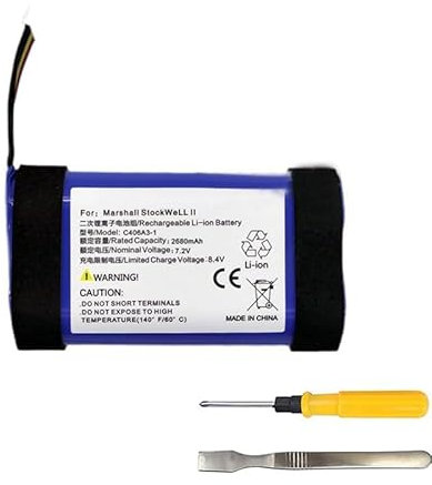 CAESEA Batterie de rechange 7,2 V pour Stockwell 2ème génération pour Marshall, compatible avec le numéro de pièce c406a3-1, 2680 mAh / 19,30 Wh