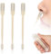 3 Piezas 2 en 1 Recortador de Vello Nasal, Giratorio 360° Cortador Pelos Nariz Doble cara Limpiador de Vello Nasal Manual Quita Pelos Nariz con Recogedor de Orejas para Hombres Mujeres (Crema)
