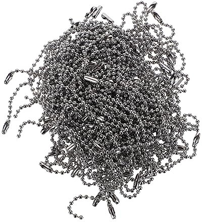 Gogogmee 100st Kugelkette Kettendeko Selber Machen Puppe Hängende Kette Schlüsselanhänger Machen Kugelrollenkette Kette Masse Verstellbare Ketten Perlenschmuck Dekorative Ketten Eisen