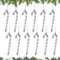 12 Stück Weihnachtsbaum Glitzer Zuckerstange Anhänger, 13 cm Christbaumschmuck Zuckerstangen, Weihnachten Zuckerstangen Anhänger, Zuckerstangen Weihnachten Deko, Weihnachtsbaumschmuck