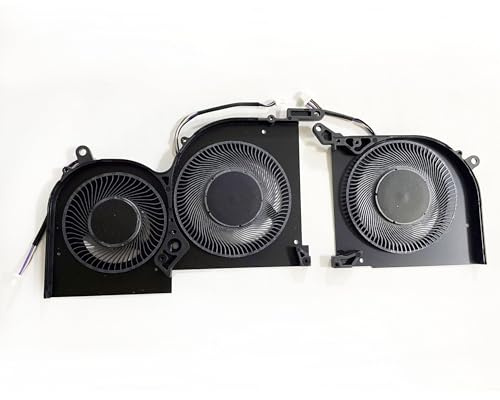 Fleshy Leaf CPU+GPU Cooling Fan Replacement for MSI Stealth GS66 WS66 11UG 11UE 11UH 11UMT 11UKT Creator 15 OLED MS-16V4 BS5005HS-U4Q 16V4-CPU BS5005HS-U3J 16V4-G-CCW