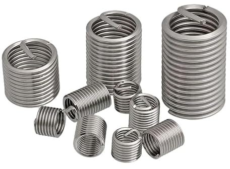 DQZRTUECA Edelstahl-Sortiment Helicoil Typ, Feingewinde Draht Gewindeeinsatz M6-M18 Edelstahl Schraubbuchse Gewindereparatur(M9x1.25x3D(20pcs))