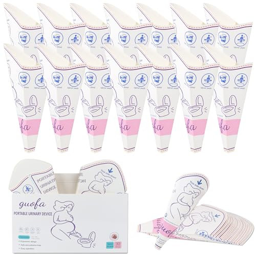 Urinella für Frauen, urinal frauenurinal einweg, Pee Trichter campingklo, Für Frauen Reisen & Camping, Wandern, Outdoor-Aktivitäten, Unannehmlichkeiten nach Operationen, Staus, Schwangere usw (10PCS)
