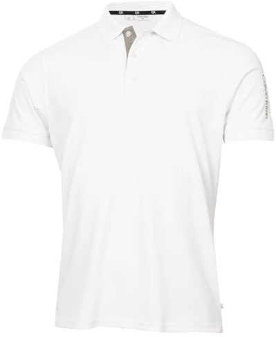 Calvin Klein Mens Club Golf Lightweight Polo Shirt - Billiant White - S