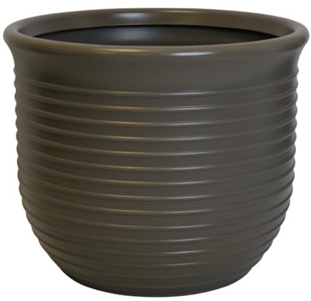 Trifibre Blenheim Roto Moulded Planter 58cm, 72L, Clay, Frost Proof | Rotomoulded lightweight garden plant pot with 72L capacity, frost-proof and UV-resistant, Blenheim design planter.