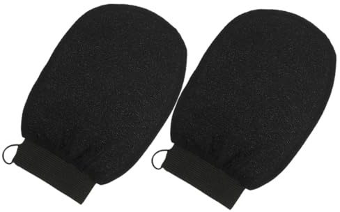 ELAYARD 2stücke Peelinghandschuhe zum Entfernen Abgestorbener Hautschüppchen Badehandschuhe aus Viskose für Hautreinigung Wiederverwendbarer Duschhandschuh für Körperpeeling
