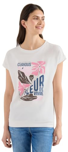 Damen T-Shirt mit Boatneck und Frontprint