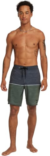 O'Neill 2026 Männer Hyperfreak Mysto Block Scallop 19-Boardshorts 2800233 - Dark Olive Mysto Block