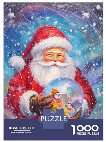 1000-teiliges Puzzle Für Teenager Krystal Ball Christmas Puzzle Für Erwachsene, Lustige Spiele, Analyse Und Logik, Geburtstagsgeschenk, Geschenke, 52x38cm/1000pcs