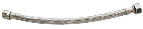 SOMATHERM FOR YOU- Sanitärschlauch mit geradem Anschluss Männlich 15/21 (1/2') - gerade drehbare Mutter Weiblich 15/21 (1/2') - Länge 100 cm - DN10