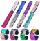 FEPITO 8 Stück Pailletten-Meerjungfrauen-Armbänder, zweifarbig, wendbar, glitzernd, Slap-Armbänder für Kinder, Meerjungfrauen-Geburtstagsfeier, Gastgeschenke, Taschenfüller (zufällige Farben)