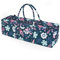 Yoga Studio Yoga-Tasche, 71 x 23 x 18 cm, Baumwolle, Tasche für Yogamatte Aufbewahrungsfächern, YKK-Reißverschluss, blaue blumen
