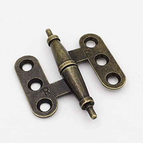 Cfty Cerniera Antica per armadietto Cerniera Pieghevole Staccabile in Bronzo Verde per mobili per Ante dell'Armadio dell'Armadio Vintage