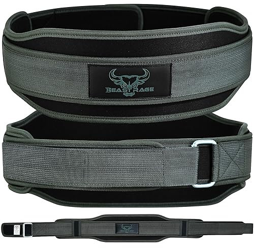 Gewichthebergürtel oppelte Stärke, 5,5 Zoll, gepolsterter Neopren-Rücken, Fitnessstudio, Bodybuilding, Kreuzheben, Hebeübungen, Fitness-Trainingsgürtel für Männer und Frauen, Lendenwirbeltraining,