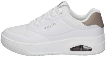 Skechers Damen UNO Courted Style Sneaker, weiß, 37.5 EU