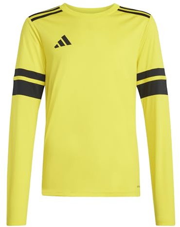 adidas Unisex Kids SQUADRA25 Jersey Long Sleeve Kids, Team Yellow/Black, 11-12 Years