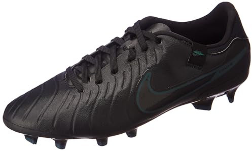 Nike Men's Legend 10 Academy Fg/Mg Soccer Shoe, Black/Black-Deep Jungle, 9 UK