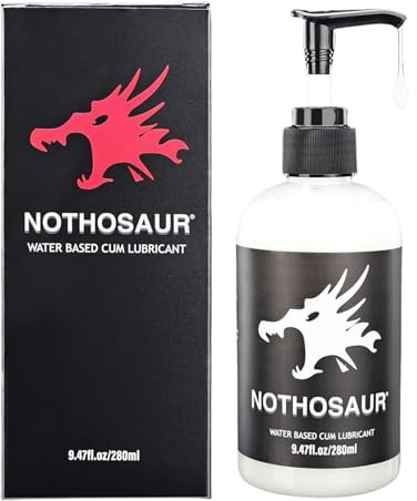 Nothosaur 2nd Gen Realistic Water-Based Personal Lubricant, Lube Realistic Lube-Like Slippery Glide for Men, Women and Couples, Non-Staining, 280ml (1er Pack)