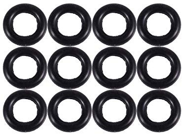 Asuinxurr Schwarz 9 MM X 2.0 mm Rubber Dichtscheiben Oil Seal O Rings 12 PCS