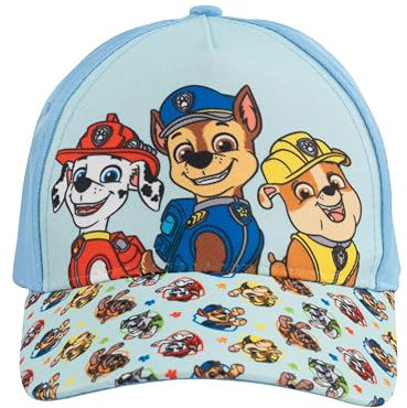 United Labels Paw Patrol Cap für Kinder, Chase Marshall Rubble, Blau, Basecap verstellbar, Kappe für Jungen und Mädchen