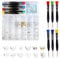 Glasses Repair Kit, Spectacles Repair Kit with Screws Nuts Tweezers Cleaning Cloth Glasses Screws Screwdriver for Sunglasses Watch Clock Spectacle Electronics Phone Camera