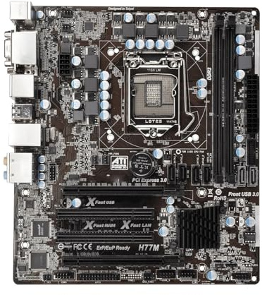 Scheda madre Scheda madre Fit For ASRock H77M + CPU i5 3570 supporta LGA 1155 Core i7/i5/i3, chipset Intel H77 2xDDR3, PCI-E 3.0, Micro ATX.