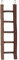 Kerbl Leiter 5-sprossig, Naturholz, Länge 26 cm