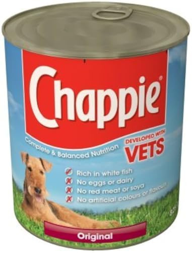 Chappie Wet Dog Food Tin Original Pack of 24 x 412g