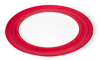 GMUNDNER KERAMIK Speiseteller Gourmet Durchmesser : 29 cm Variation Bordeauxrot Geschirr, handgemacht in Österreich