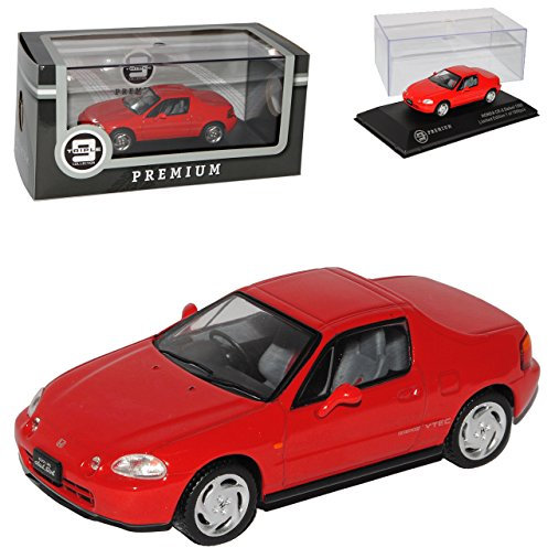 Ixo Hon-da CR-X Del Sol Typ EH6 Rot 1992-1998 limitiert 1 von 1008 Triple 9 1/43 Modell Auto mit individiuellem Wunschkennzeichen