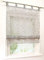 BAILEY JO Voile Raffrollo mit Schlaufen Rollos Ausbrenner Pteris Gardinen Transparent Vorhang (BxH 140x140cm, grau)