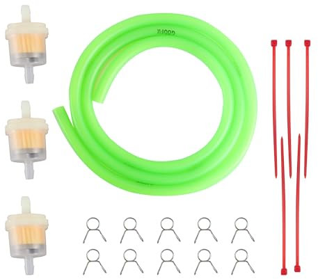 GOOFIT vert moto filtre à carburant ligne pinces à ressort pinces tube tuyau intérieur dia moto huile essence universel dirt atv cyclomoteur scooters pack de poche vélo