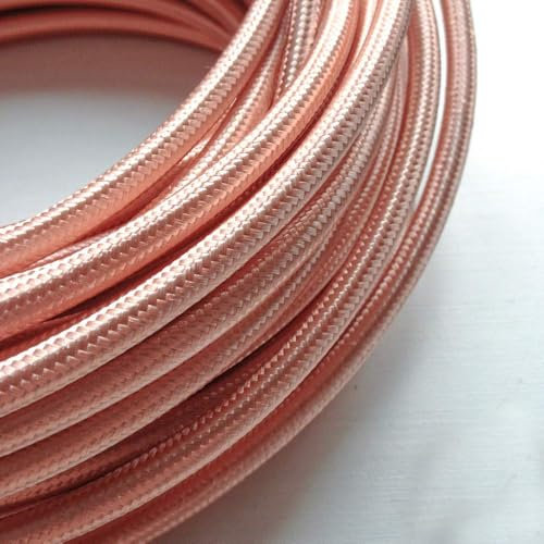 Cavo elettrico flessibile con 3 nuclei in oro rosa, stile italiano, 5 metri, 0,75 mm, colore oro rosa