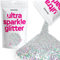 Hemway Ultra Sparkle Glitter - Silver Holographic | Fine Metallic Flakes for Resin & Epoxy Crafts | Supplies for Tumblers, Festival, Hair, Face, Body, Eye & Nail Art Decoration | 100 g
