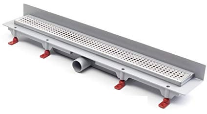 MKK - 20031-003 - BEFLIESBAR Bodenablauf Linear Duschrinne Duschablauf Edelstahl Boden Dusche Ablaufrinne Wandmontage 450 mm glänzend