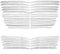 Viviance Acier Inoxydable Grille De Couverture Inférieure Garniture De La Bande De Chrome pour Peug-eot 3008 GT 2016 2017 2018 2019 2020 5008 GT 2017 2018 2019 2020-26Pcs