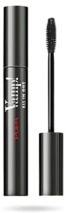 Pupa Mascara Vamp! All in One (Farbe Extra Black) Mascara mit kräftigender Pflege, spektakulärem Volumen und unnachahmlicher Länge - geeignet für empfindliche Augen und Kontaktlinsen (9 ml)
