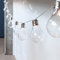 Lights4fun 2x 10er LED Party Lichterkette Edison klare Plexiglas Kugeln Batteriebetrieb Lichterkette Kugeln Lichterkette Glühbirnen