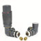 Hot Flow | Cascade Modern Corner TRV Thermostatic Radiator Valve 10mm Compression (Anthracite)