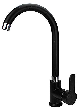 ATCO® Küchenarmatur FLORA HD Granit-schwarz Spültischarmatur Einhandmischer Mischbatterie Wasserhahn EHM Küche Spüle Armatur Einhebelarmatur