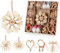 Anstore 14-teiliges Strohsterne Set, Weihnachtsbaumschmuck Deko aus Stroh, Strohsterne Baumschmuck Weihnachtsdekoration