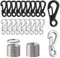 YEYIT 40PCS Mini Clip Mousqueton Mousquetons Petit Mousqueton Porte Clé EDC Petite Boucle Suspendue Crochet Mousqueton Clip Escalade pour Camping/Randonnée/Voyager