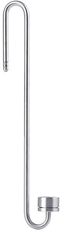 KUIDAMOS Edelstahl-CO2-Diffusor, Kohlendioxid-Diffusor mit U-förmigem Verbindungsrohr, für Aquarium-Pflanztank, 25 cm, 30 cm(M(250mm)