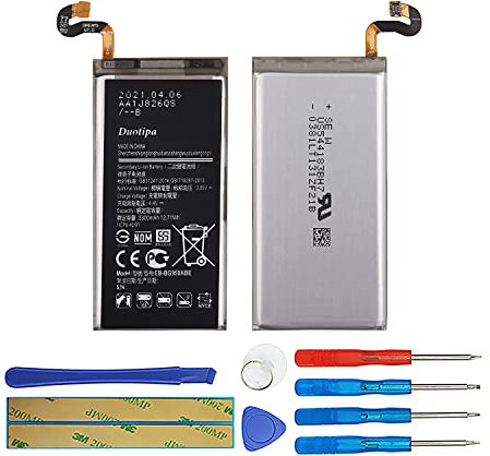 Duotipa Batterie de rechange EB-BG950ABE compatible avec Samsung Galaxy S8 SM-G950 G950F avec outils
