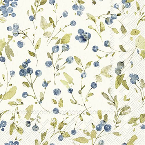 Boston International IHR 3-lagige Papierservietten, 20 Stück, Malin Cream