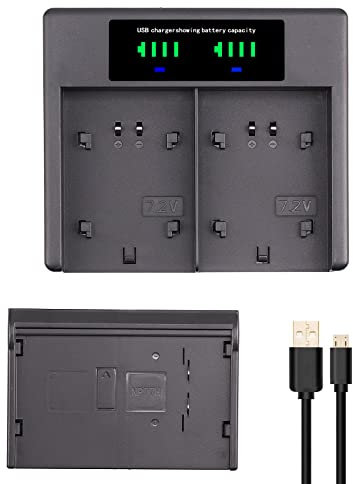 FocusFoto LCD USB Battery Charger NP-77H for NP-55 NP-33 NP-68 NP-78 NP-98 for Sony Camera CCD-FX630 CCD-FX640 CCD-FX700 CCD-FX700E CCD-FX710