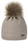 maximo Kids Girl-Mütze, Pompon Strass, Fleecestreifen Made in Europe