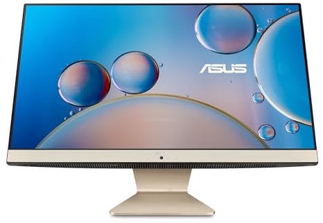ASUS AiO M3400 - Ordenador de sobremesa Todo en uno, 60,5 cm (23,8, Pantalla Full HD, procesador AMD Ryzen 5 5625U, 8 GB DDR4 RAM, 512 GB NVMe PCIe, Windows 11 Home, Kensington Lock, M3400WYA-DH503)